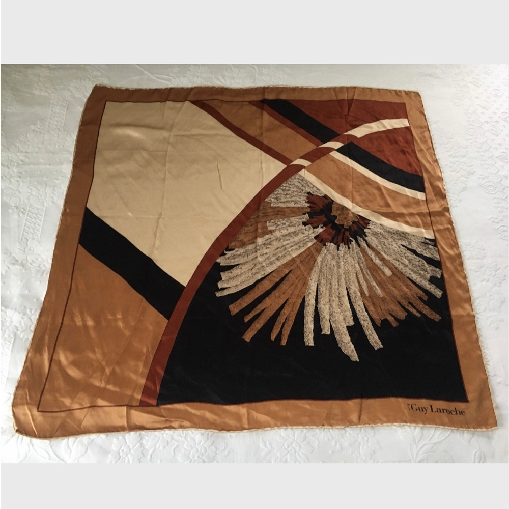 Vintage Guy Laroche Silk Scarf